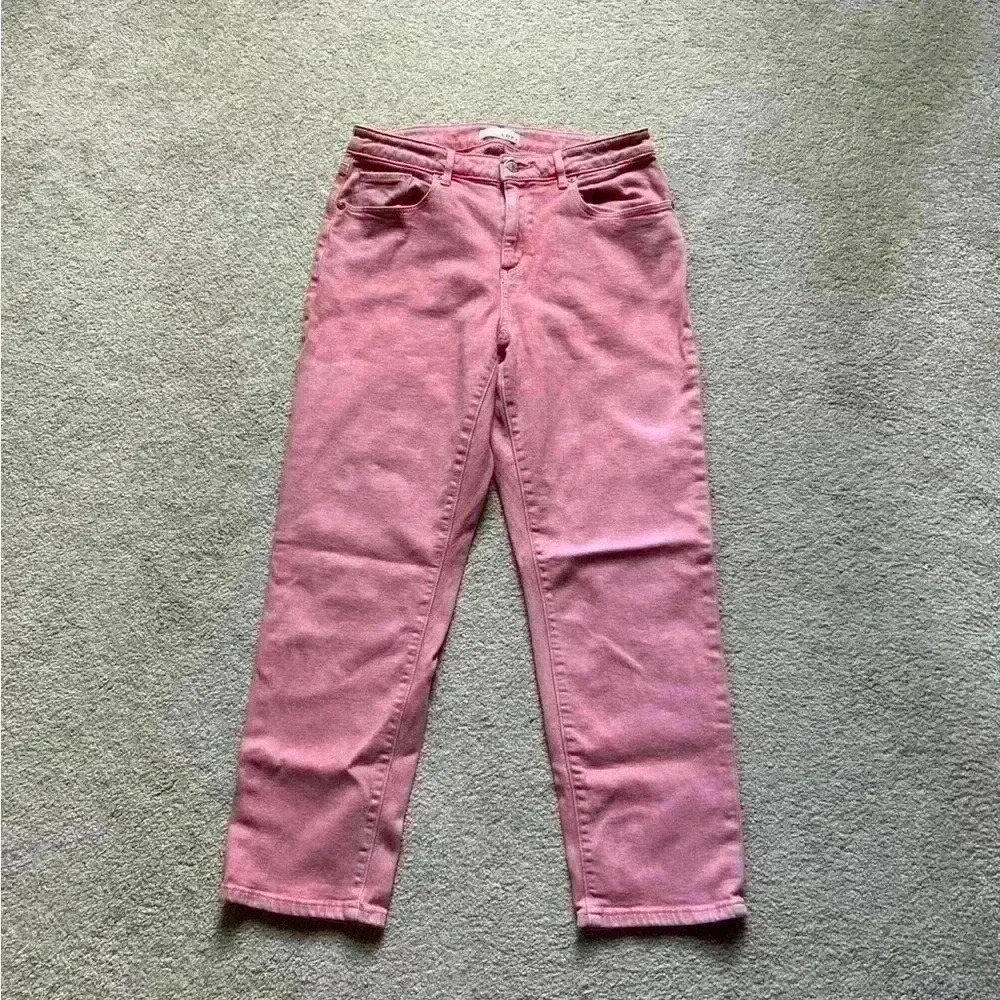 LOFT Pink Straight-Leg Jeans